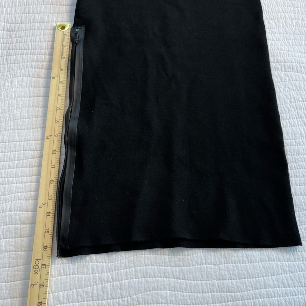 Alice + Olivia Black Midi Bodycon Long Sleeve Classic Dress Size Small-medium - Picture 11 of 15
